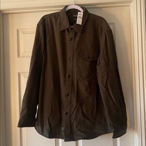 Todd Snyder Dark Moss Chamois Shirt Sz XL.  NWT